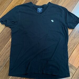 Abercrombie & Fitch Navy V-Neck Tee